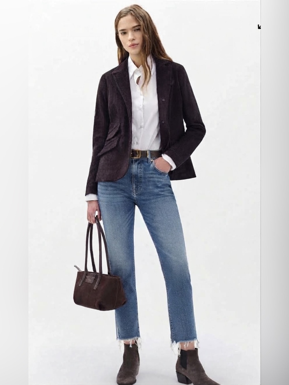 Rag & Bone High-Rise Raw-Hem Denim Jeans: 26